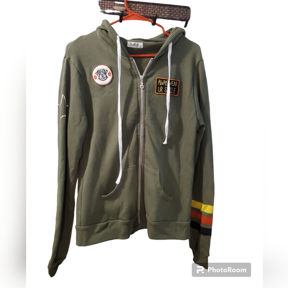 Lauren Moshi Lennox Stud Skull hoodie - Picture 5 of 16